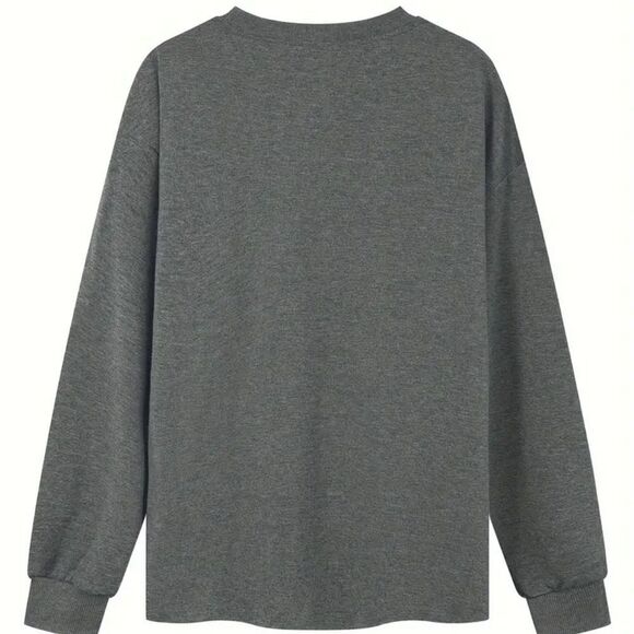 “Can I Pet That Dog?” Lightweight Gray Sweatshirt Skeleton Dog Lover M, L, XL - Picture 4 of 10